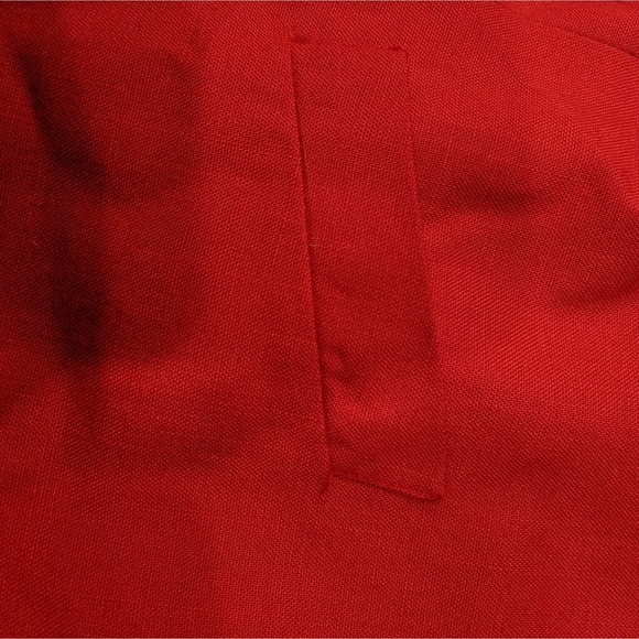 Vintage 80s Red Single Breasted Cropped Blazer, Union Made - Picture 10 of 10